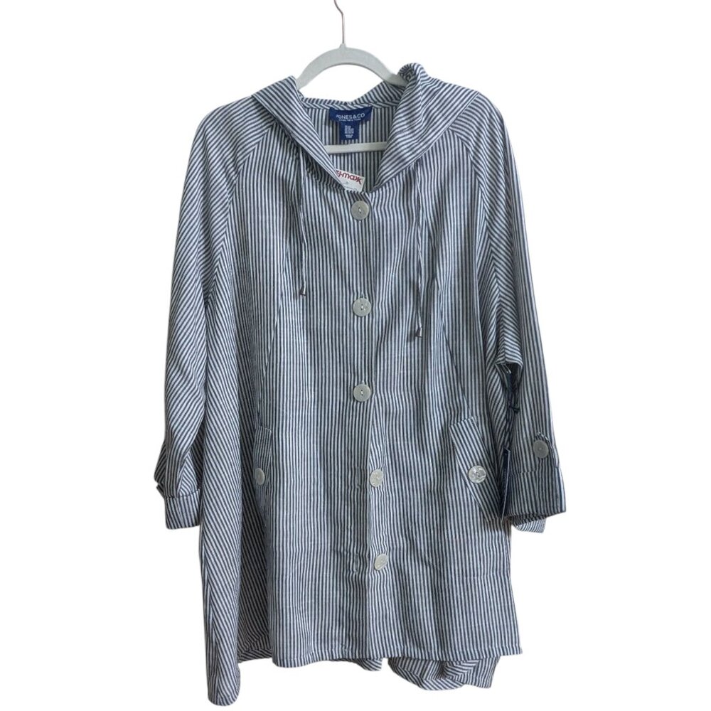 Jones New York - Jones and Company  hooded shacket